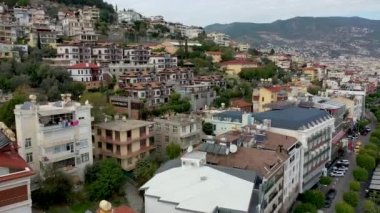 Alanya Castle Alanya Kalesi Aerial View of Mountain and City Turkey
