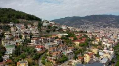 Alanya Castle Alanya Kalesi Aerial View of Mountain and City Turkey