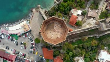 Alanya Castle Alanya Kalesi Aerial View of Mountain and City Turkey