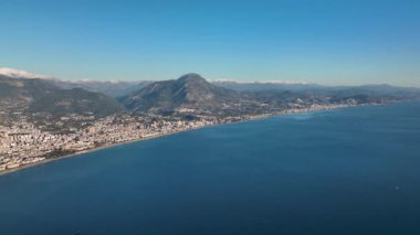 Alanya Castle Alanya Kalesi Aerial View of Mountain and City Turkey