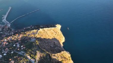 Alanya Castle Alanya Kalesi Aerial View of Mountain and City Turkey