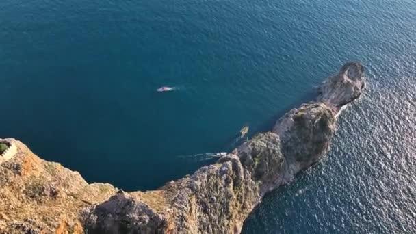 Sea Filmed Drone Sunset – Stock-video