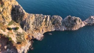 Alanya Castle Alanya Kalesi Aerial View of Mountain and City Turkey