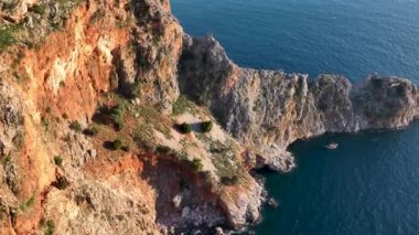 Alanya Castle Alanya Kalesi Aerial View of Mountain and City Turkey