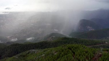 Autumn Forest Aerial Survey Akanya Turkey