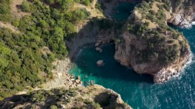 Türkiye 'de mavi göl insansız hava aracı ile filme alındı