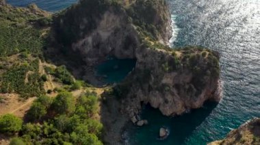 Türkiye 'de mavi göl insansız hava aracı ile filme alındı