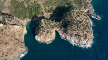 Türkiye 'de mavi göl insansız hava aracı ile filme alındı