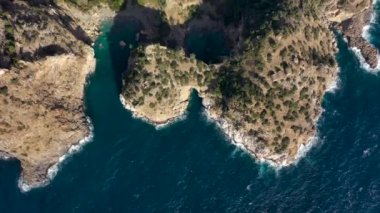 Türkiye 'de mavi göl insansız hava aracı ile filme alındı