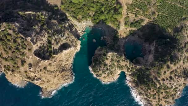 Lagoa Azul Turquia Filmado Drone — Vídeo de Stock