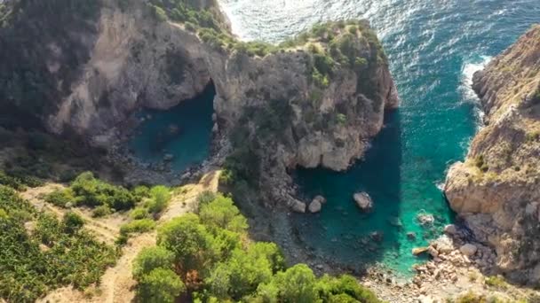 Laguna Azul Turquía Filmada Con Dron — Vídeos de Stock