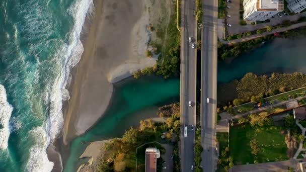 Turkije Alanya Luchtfoto — Stockvideo