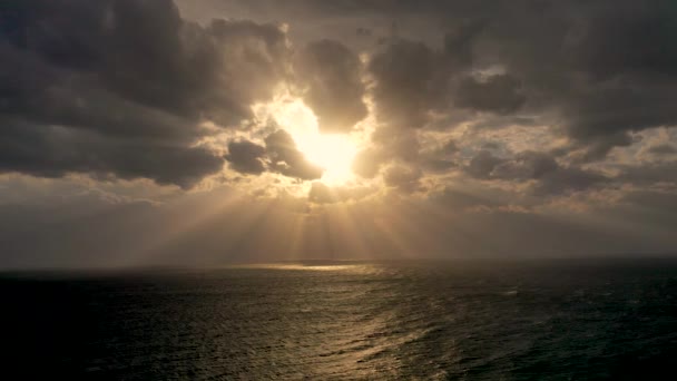 Cloudy Sunset Sea — Videoclip de stoc