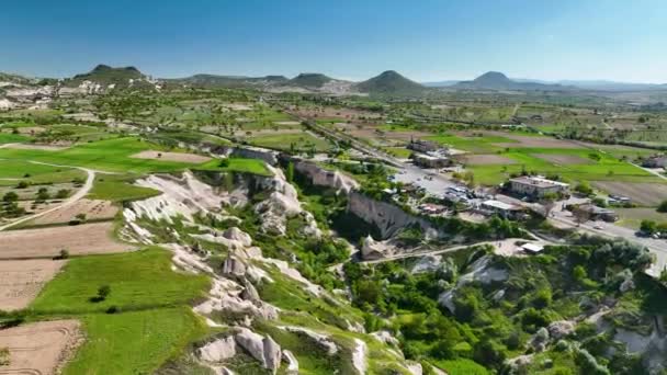 Pavo Fabuloso Paisaje Del Parque Nacional Histórico Goreme Capadocia Popular — Vídeos de Stock