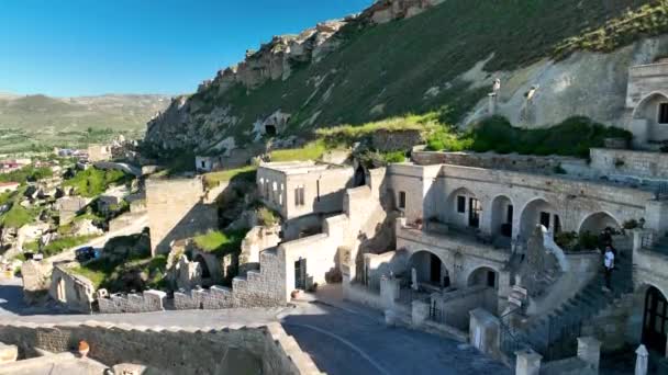 Mesés Táj Cappadocia Népszerű Turisztikai Célpont Törökországban — Stock videók