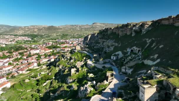 Prachtig Landschap Cappadocië Een Populaire Toeristische Bestemming Van Turkije — Stockvideo