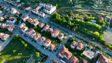 Muhteşem bir manzara. Kapadokya Türkiye 'nin popüler bir turizm beldesi