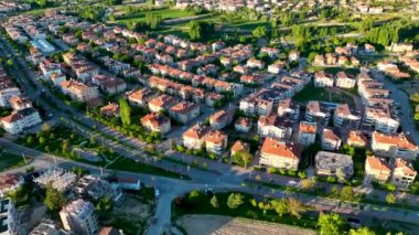 Muhteşem bir manzara. Kapadokya Türkiye 'nin popüler bir turizm beldesi