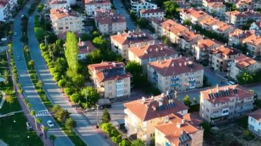 Muhteşem bir manzara. Kapadokya Türkiye 'nin popüler bir turizm beldesi