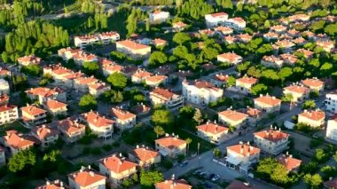 Muhteşem bir manzara. Kapadokya Türkiye 'nin popüler bir turizm beldesi