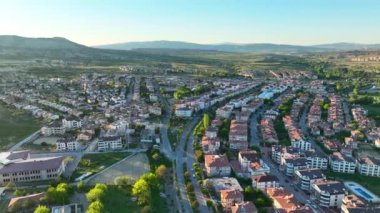 Muhteşem bir manzara. Kapadokya Türkiye 'nin popüler bir turizm beldesi