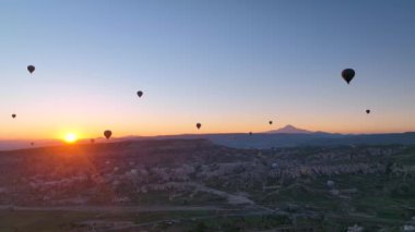 Türkiye 'nin ünlü Kapadokya kenti.