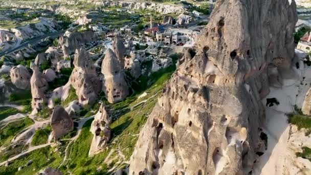 Paisagem Incrível Capadócia Destino Turístico Popular Turquia — Vídeo de Stock