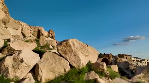 Turkije Drone Vliegt Verbazingwekkende Rotsformaties Prachtig Landschap — Stockvideo