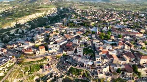 Nanılmaz Bir Manzara Kapadokya Türkiye Nin Popüler Bir Turizm Beldesi — Stok video