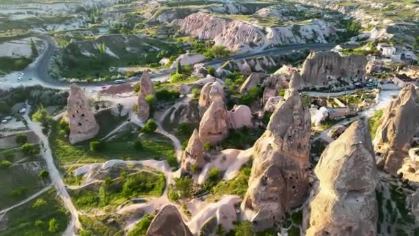Paysage Incroyable Cappadoce Est Une Destination Touristique Populaire Turquie — Video