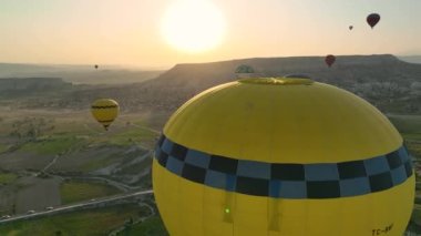 Türkiye 'nin ünlü Kapadokya kenti.