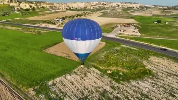 Vista Aerea Mongolfiere Famosa Città Cappadocia Turchia — Video Stock