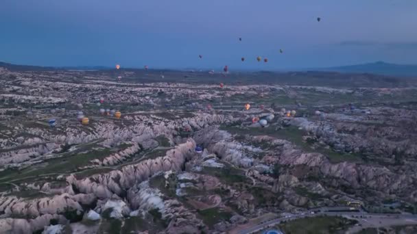 トルコのカッパドキアの有名な都市 — ストック動画