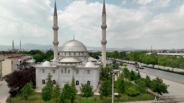 Vista Aérea Ciudad Konya Con Dron Turquía — Vídeos de Stock