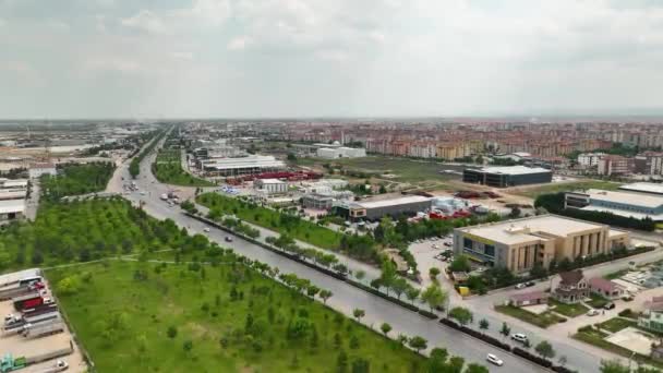 Konya Vista Aerea Della Città Con Drone Turchia — Video Stock