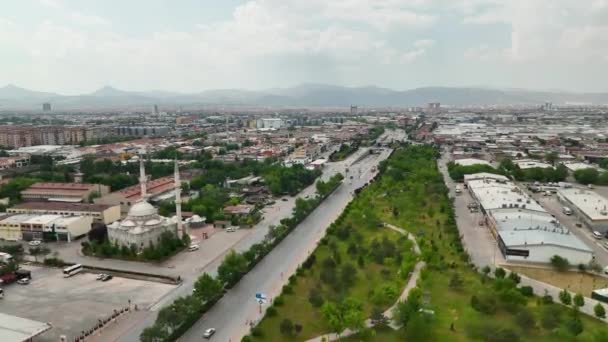 Konya City Aerial View Drone Turkey — 图库视频影像