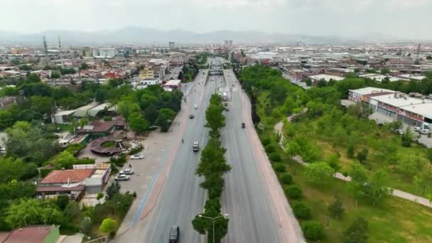 Konya Város Légi Felvétel Drónnal Törökország — Stock videók