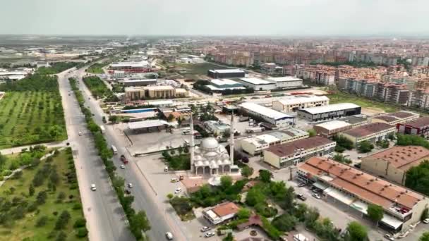 Konya Cidade Vista Aérea Com Drone Turquia — Vídeo de Stock