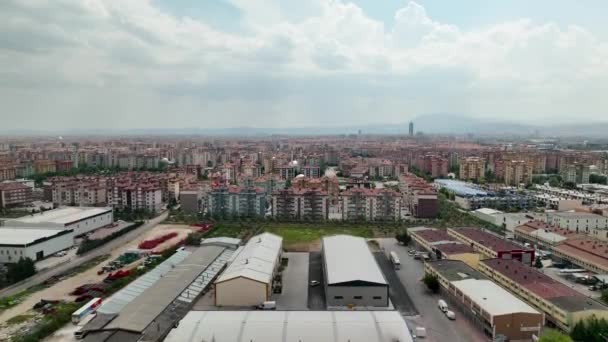 Αεροφωτογραφία Της Πόλης Konya Drone Τουρκία — Αρχείο Βίντεο