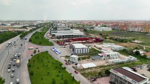 Konya Vue Aérienne Ville Avec Drone Turquie — Video
