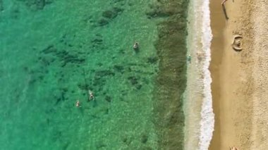 Deniz gündüz insansız hava aracı ile filme alınır.