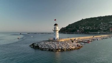 Light House Aerial view 4K