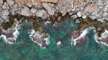 Muhteşem deniz kayası dokusu