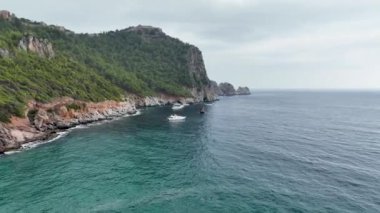 Muhteşem deniz kayası dokusu