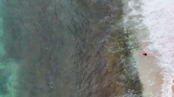 Потрясающая Лазурная Морская Текстура — стоковое видео