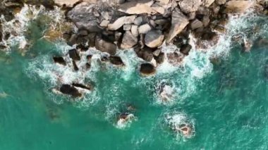 Muhteşem deniz kayası dokusu