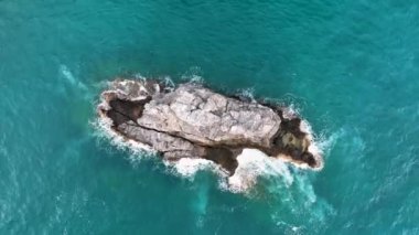 Muhteşem deniz kayası dokusu