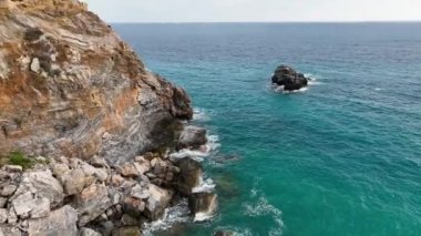 Muhteşem deniz kayası dokusu