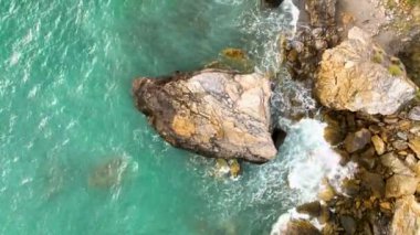 Muhteşem deniz kayası dokusu