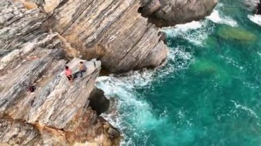 Muhteşem deniz kayası dokusu